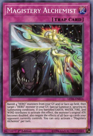 Magistery Alchemist Legendary Duelists: Magical Hero Yu-Gi-Oh! card