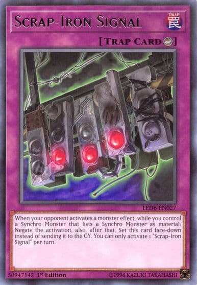 Scrap Iron Signal Legendary Duelists: Magical Hero Yu-Gi-Oh! card