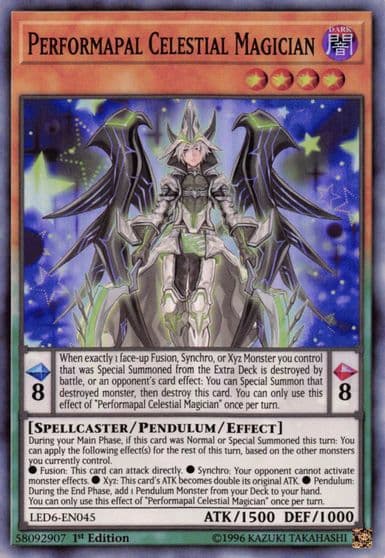 Performapal Celestial Magician Legendary Duelists: Magical Hero Yu-Gi-Oh! card