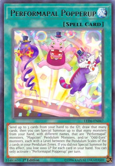 Performapal Popperup Legendary Duelists: Magical Hero Yu-Gi-Oh! card