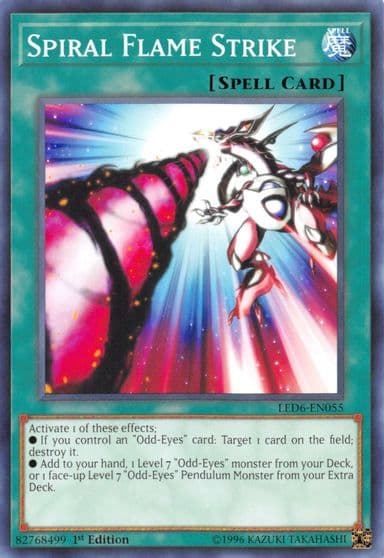 Spiral Flame Strike Legendary Duelists: Magical Hero Yu-Gi-Oh! card