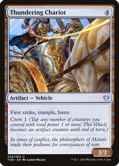 Thundering Chariot Theros Beyond Death Magic card