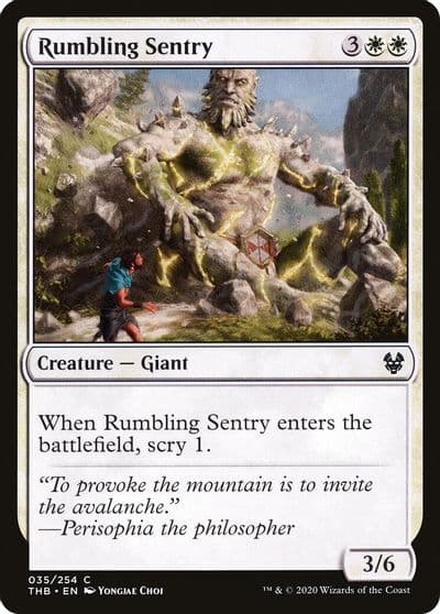 Rumbling Sentry Theros Beyond Death Magic card