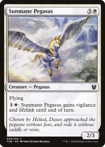 Sunmane Pegasus Theros Beyond Death Magic card