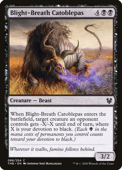 Blight Breath Catoblepas Theros Beyond Death Magic card