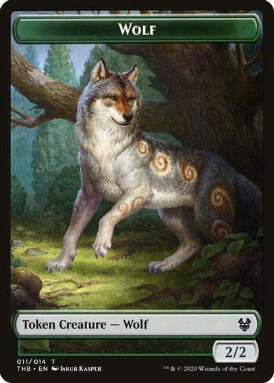 Wolf Token Theros Beyond Death Magic card