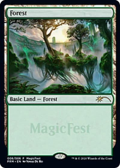 Forest 2020 MagicFest Cards Magic card