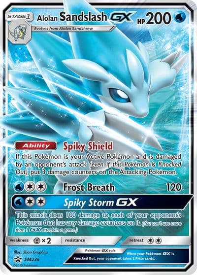 Alolan Sandslash GX - SM236 SM Promos Pokemon card