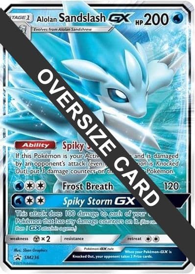 Alolan Sandslash GX - SM236 Jumbo Cards Pokemon card