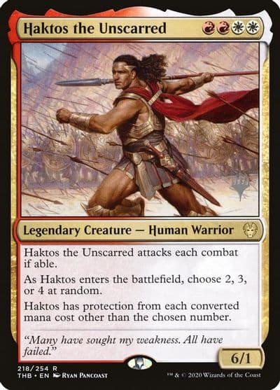 Haktos the Unscarred Promo Pack: Theros Beyond Death Magic card