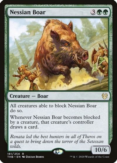 Nessian Boar Promo Pack: Theros Beyond Death Magic card