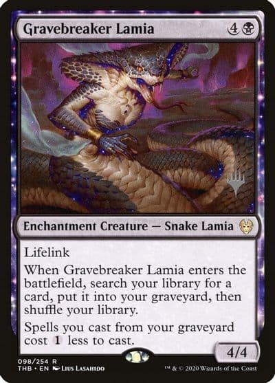 Gravebreaker Lamia Promo Pack: Theros Beyond Death Magic card