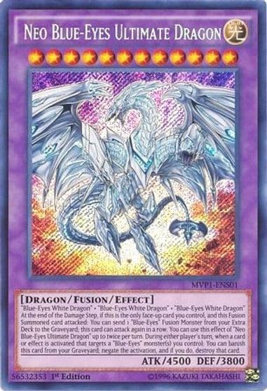 Neo Blue Eyes Ultimate Dragon The Dark Side of Dimensions Movie Pack: Secret Edition Yu-Gi-Oh! card