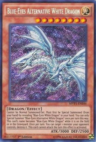 Blue Eyes Alternative White Dragon The Dark Side of Dimensions Movie Pack: Secret Edition Yu-Gi-Oh! card