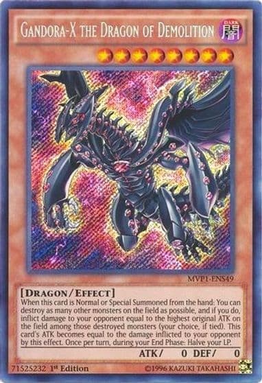 Gandora X the Dragon of Demolition The Dark Side of Dimensions Movie Pack: Secret Edition Yu-Gi-Oh! card