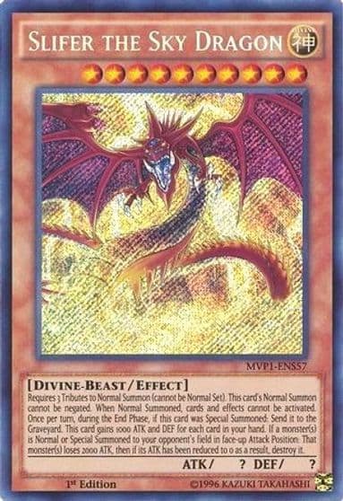 Slifer the Sky Dragon The Dark Side of Dimensions Movie Pack: Secret Edition Yu-Gi-Oh! card
