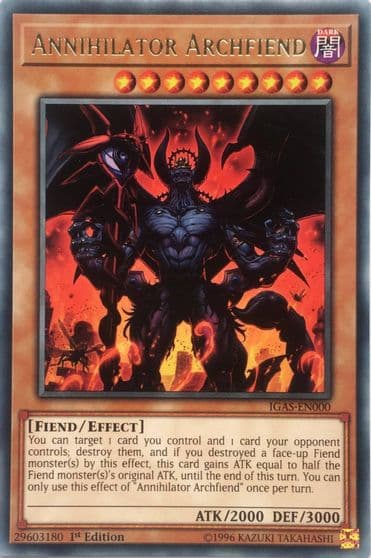Annihilator Archfiend Ignition Assault Yu-Gi-Oh! card