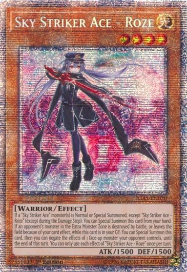 Sky Striker Ace Roze Starlight Rare Ignition Assault Yu-Gi-Oh! card