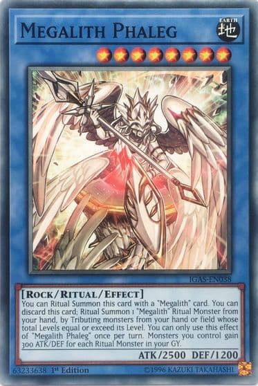 Megalith Phaleg Ignition Assault Yu-Gi-Oh! card