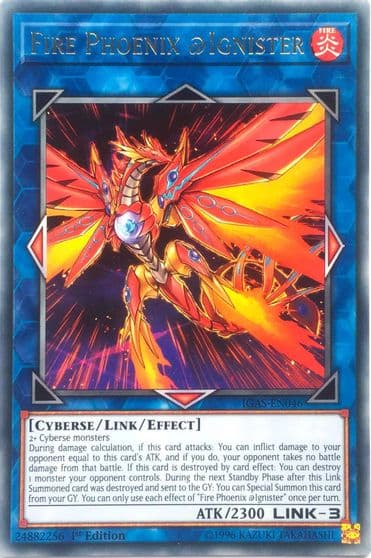 Fire Phoenix Ignister Ignition Assault Yu-Gi-Oh! card