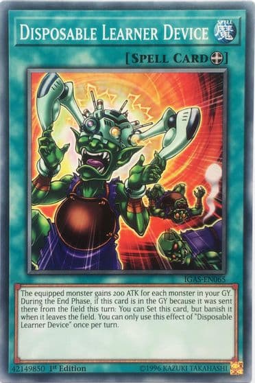 Disposable Learner Device Ignition Assault Yu-Gi-Oh! card