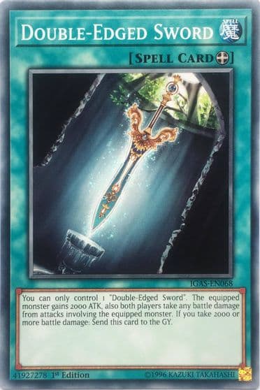 Double Edged Sword Ignition Assault Yu-Gi-Oh! card