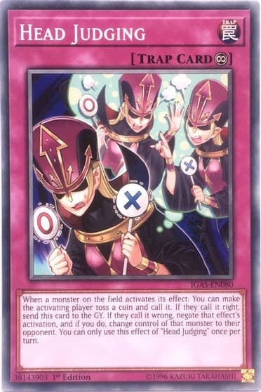 Head Judging Ignition Assault Yu-Gi-Oh! card