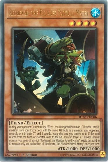 Redbeard the Plunder Patroll Matey Ignition Assault Yu-Gi-Oh! card