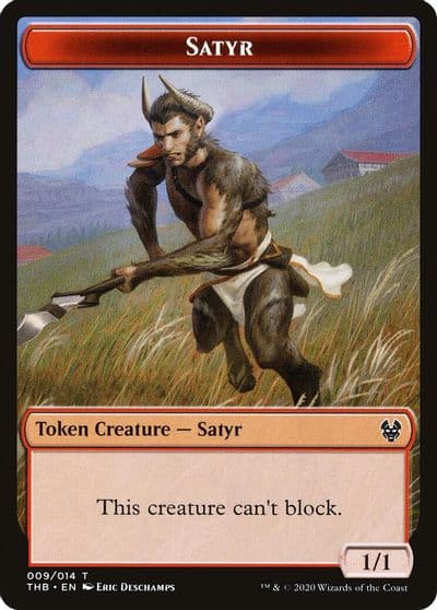 Satyr Gold Double Sided Token Theros Beyond Death Magic card