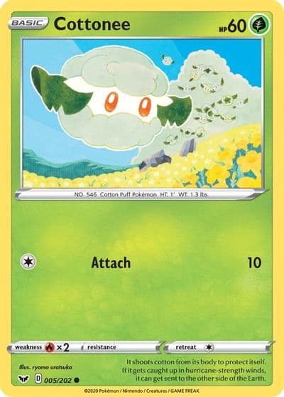 Cottonee SWSH01: Sword & Shield Base Set Pokemon card
