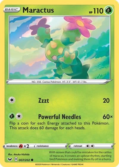Maractus SWSH01: Sword & Shield Base Set Pokemon card