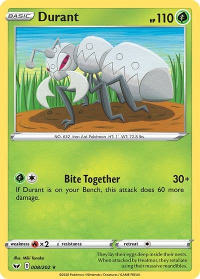 Durant SWSH01: Sword & Shield Base Set Pokemon card