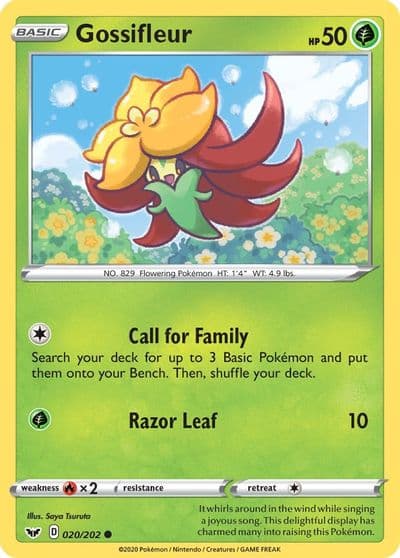Gossifleur SWSH01: Sword & Shield Base Set Pokemon card