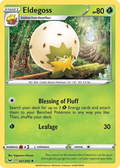 Eldegoss SWSH01: Sword & Shield Base Set Pokemon card
