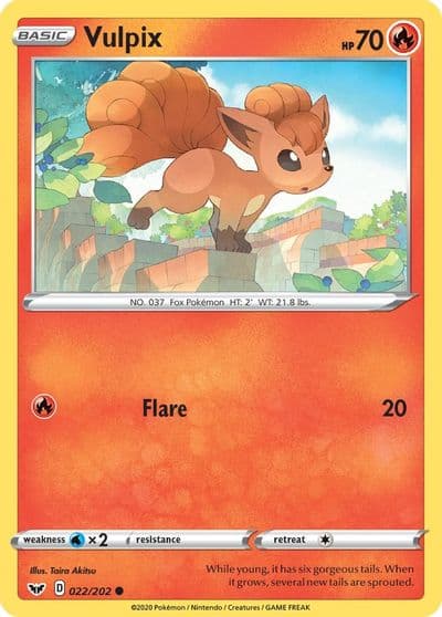 Vulpix SWSH01: Sword & Shield Base Set Pokemon card