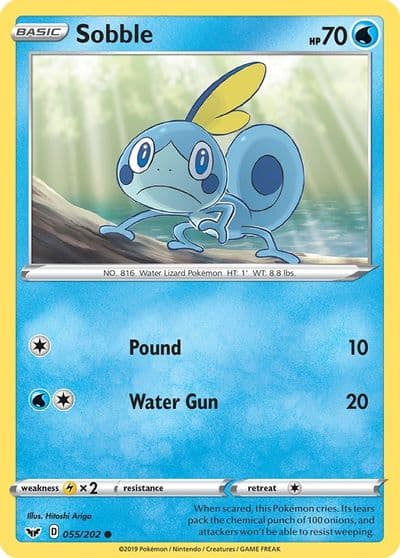 Sobble (055) SWSH01: Sword & Shield Base Set Pokemon card