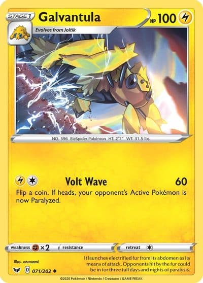 Galvantula SWSH01: Sword & Shield Base Set Pokemon card