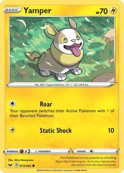 Yamper (073) SWSH01: Sword & Shield Base Set Pokemon card