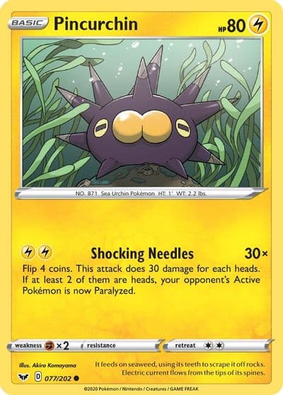 Pincurchin SWSH01: Sword & Shield Base Set Pokemon card