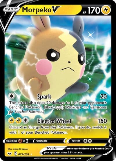 Morpeko V SWSH01: Sword & Shield Base Set Pokemon card