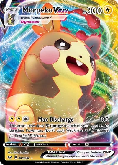 Morpeko VMAX SWSH01: Sword & Shield Base Set Pokemon card