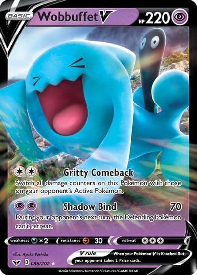 Wobbuffet V SWSH01: Sword & Shield Base Set Pokemon card