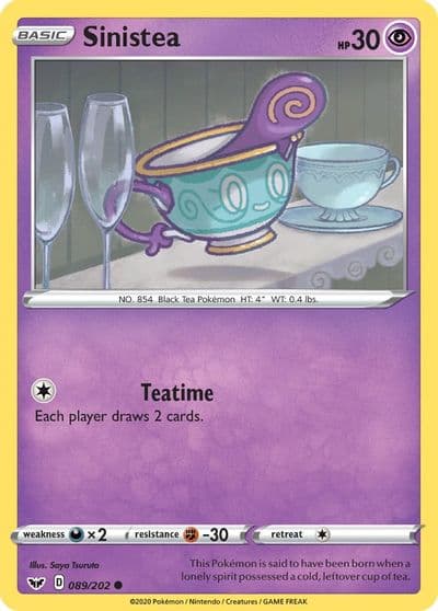 Sinistea SWSH01: Sword & Shield Base Set Pokemon card