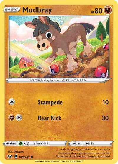 Mudbray SWSH01: Sword & Shield Base Set Pokemon card