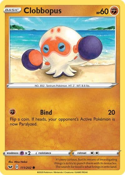 Clobbopus (111) SWSH01: Sword & Shield Base Set Pokemon card