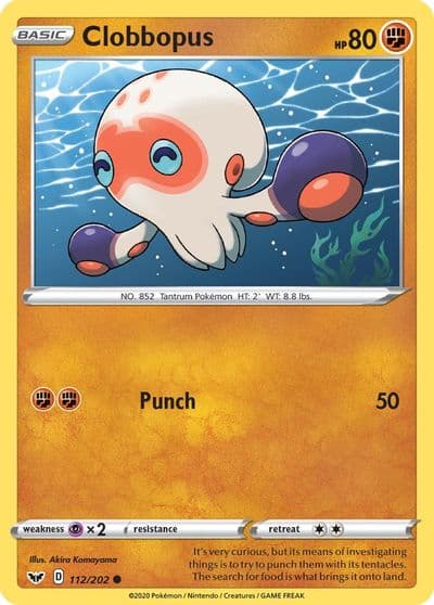Clobbopus (112) SWSH01: Sword & Shield Base Set Pokemon card