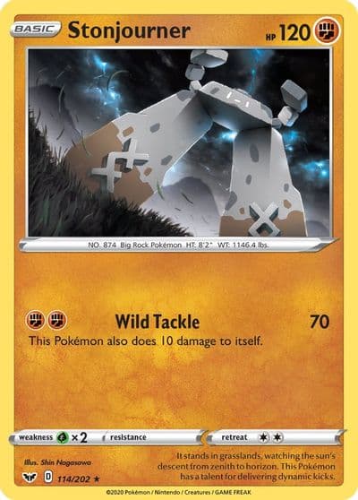 Stonjourner SWSH01: Sword & Shield Base Set Pokemon card