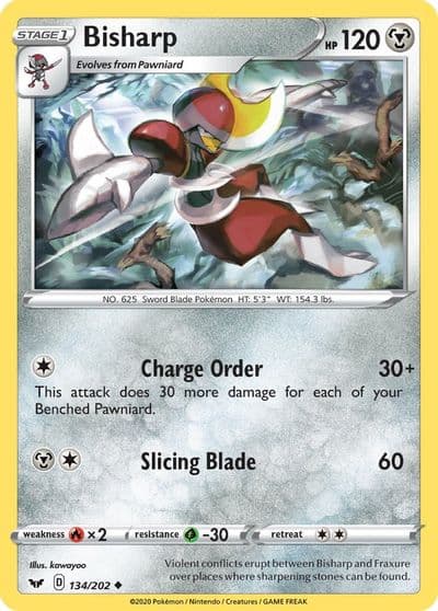 Bisharp SWSH01: Sword & Shield Base Set Pokemon card