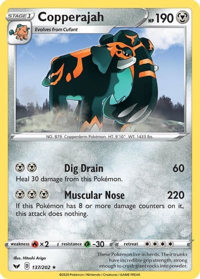 Copperajah SWSH01: Sword & Shield Base Set Pokemon card