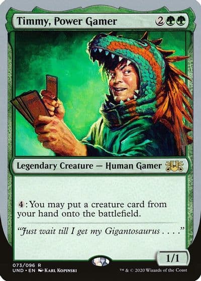 Timmy Power Gamer Unsanctioned Magic card